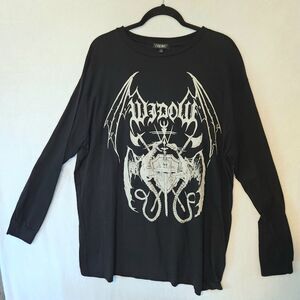 Dolls Kill House of Widow World Takeover Long Sleeve Graphic Tee – Sz 1X Gothic